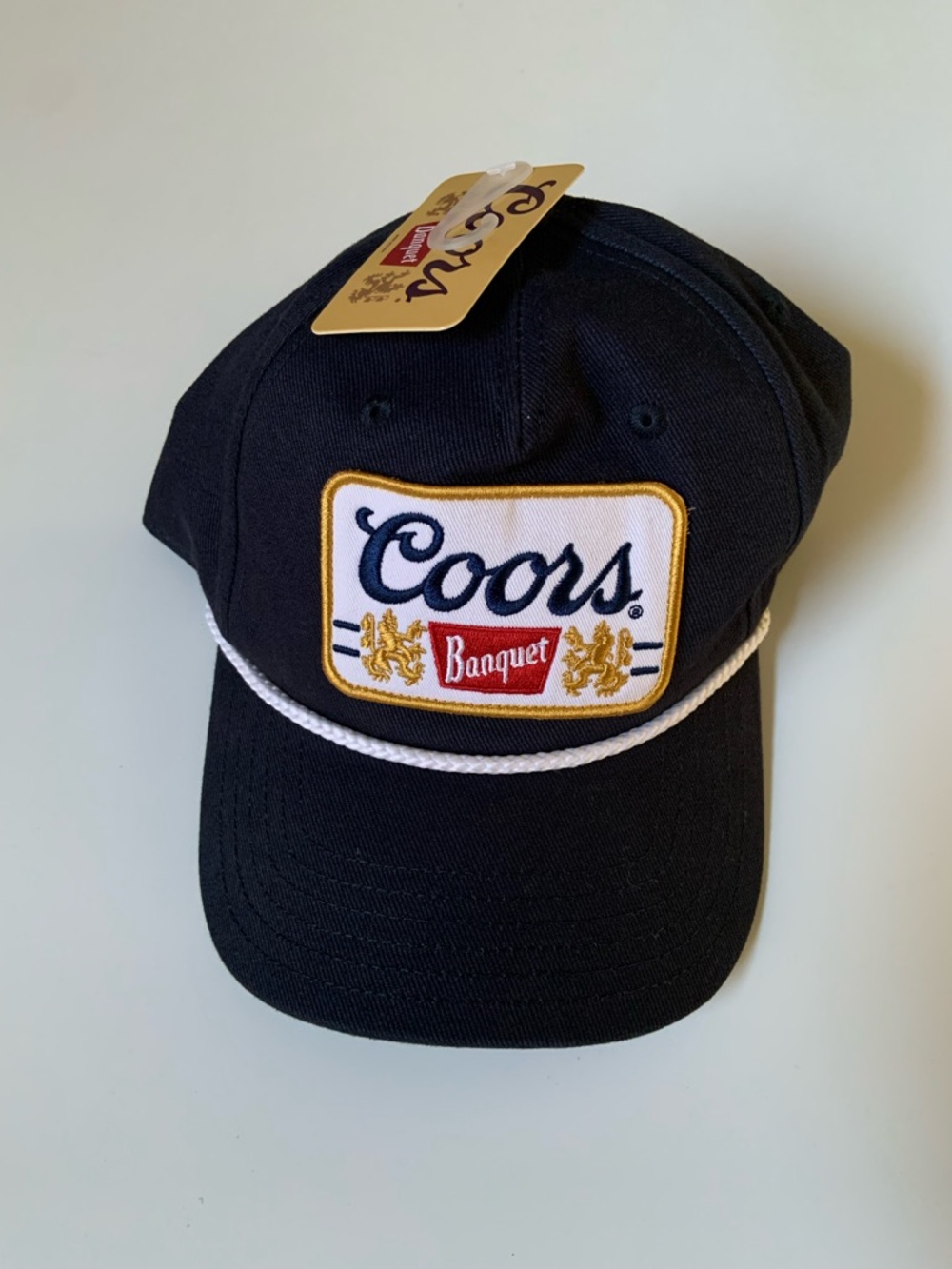Coors Banquet Rope-Trim Baseball Cap - Navy